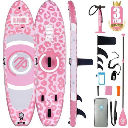 Niphean 10' Inflatable Stand up Paddleboard with 33" Balance Wing & Complete Accessories Set for Adults & Youth, 3-Year Warranty