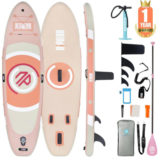 Niphean 10' Inflatable Stand up Paddleboard with 33" Balance Wing & Complete Accessories Set for Adults & Youth, 3-Year Warranty