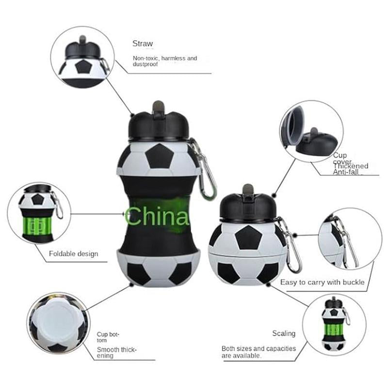 Football Design Sports Water Bottle, Portable Leak-Proof Water Bottle, Creative Water Cup for Outdoor Sports, Christmas Gift
