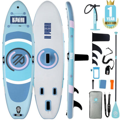 Niphean 10' Inflatable Stand up Paddleboard with 33" Balance Wing & Complete Accessories Set for Adults & Youth, 3-Year Warranty