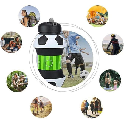 Football Design Sports Water Bottle, Portable Leak-Proof Water Bottle, Creative Water Cup for Outdoor Sports, Christmas Gift