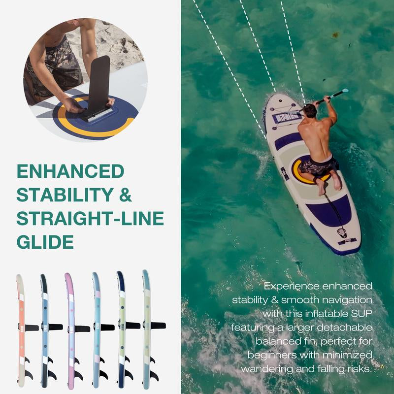 Niphean 10' Inflatable Stand up Paddleboard with 33" Balance Wing & Complete Accessories Set for Adults & Youth, 3-Year Warranty