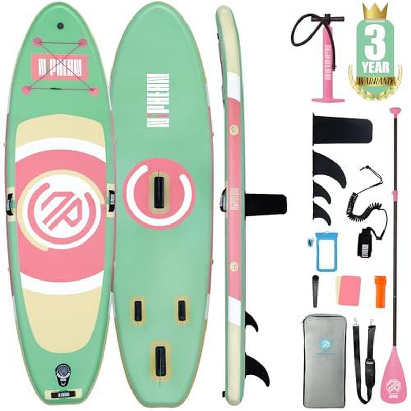 Niphean 10' Inflatable Stand up Paddleboard with 33" Balance Wing & Complete Accessories Set for Adults & Youth, 3-Year Warranty